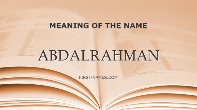 ABDALRAHMAN