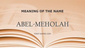 ABEL-MEHOLAH