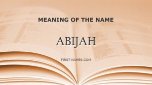 ABIJAH