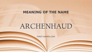 ARCHENHAUD