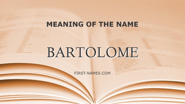 BARTOLOME