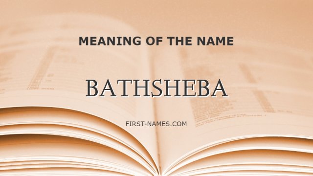 BATHSHEBA