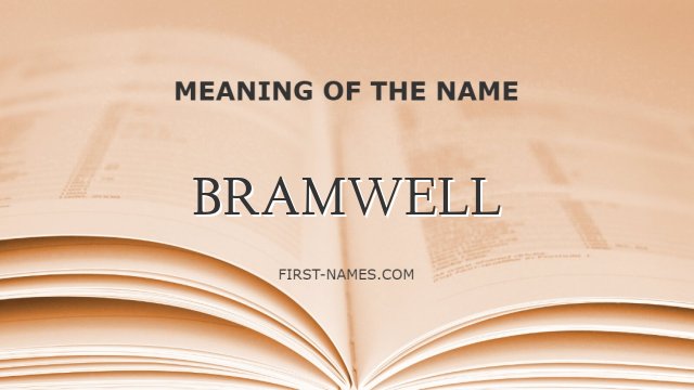BRAMWELL