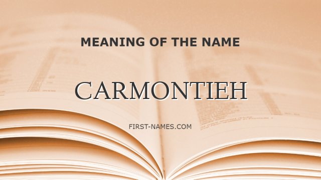 CARMONTIEH