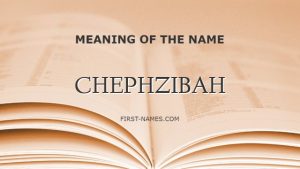 CHEPHZIBAH