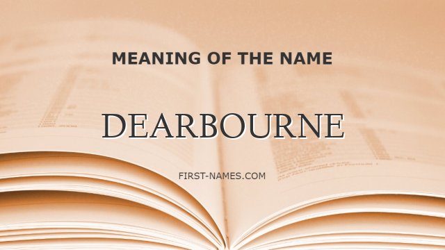 DEARBOURNE
