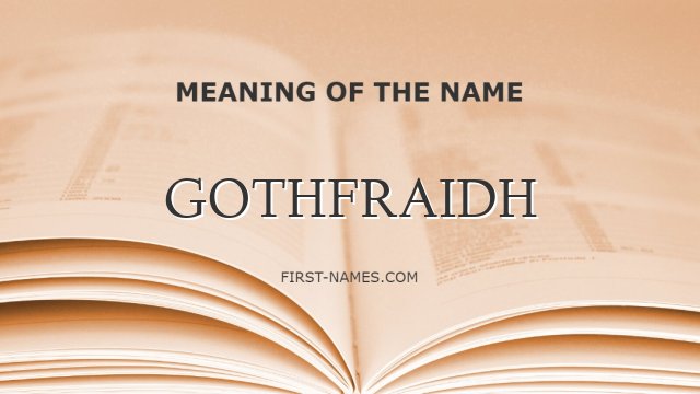 GOTHFRAIDH
