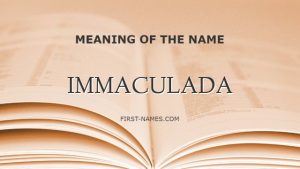 IMMACULADA