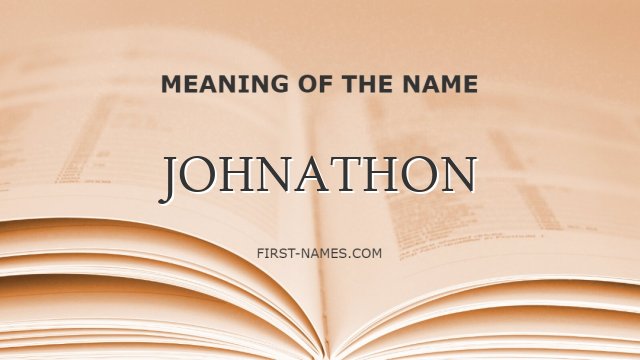 JOHNATHON