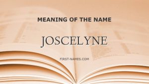 JOSCELYNE