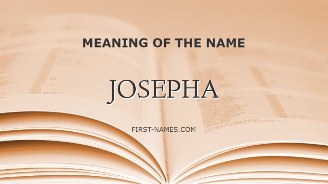 JOSEPHA