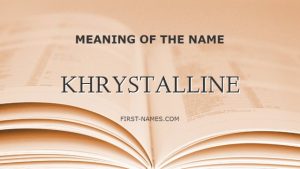 KHRYSTALLINE