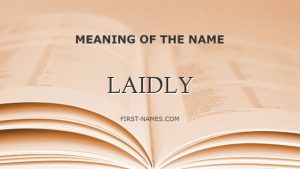 LAIDLY