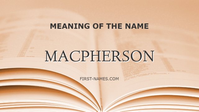 MACPHERSON
